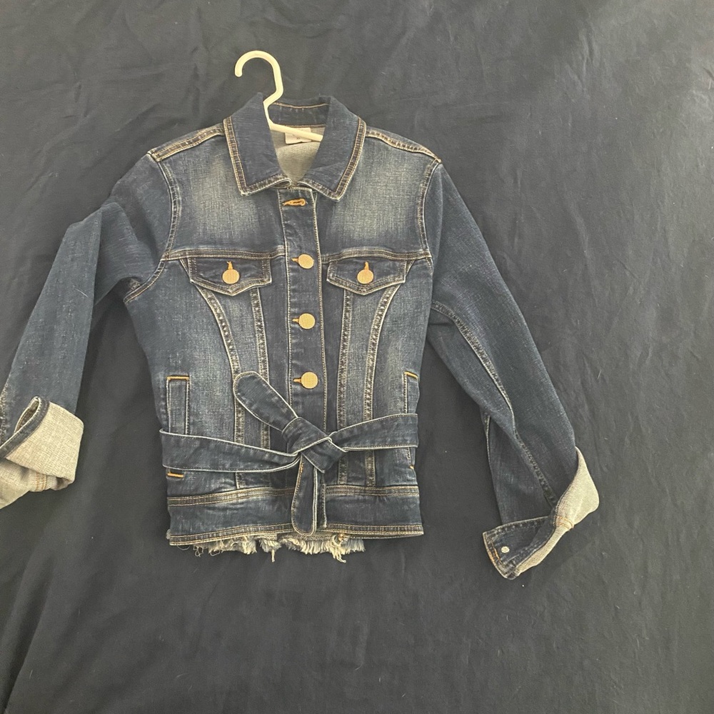 Cabi tie waist jean jacket